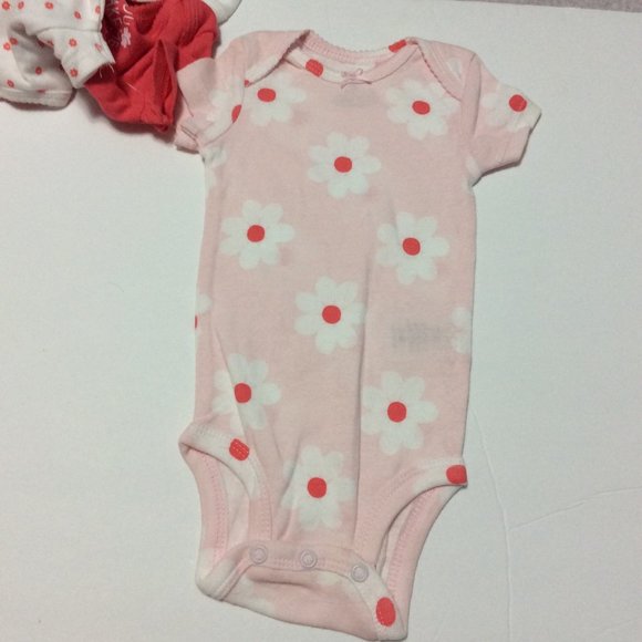 NWOT Carter's 5-Pack Short-Sleeve Bodysuits 3Mos - Picture 6 of 8